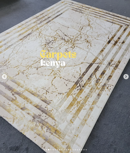 Alfombra Turca Moderna de Polipropileno Tejida a Máquina, con Base de Yute de Alta Calidad, Resistente a las Manchas, Pelo Alto, Diseño Abstracto para el Hogar - Product Image 3