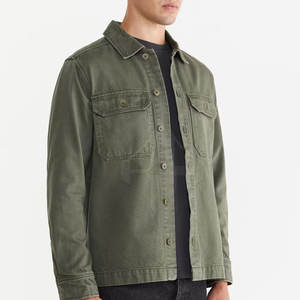 Veste en jean pour hommes de haute qualité coton respirant fait à l'extérieur vente en gros Logo personnalisé col à capuche fourrure décoration hiver - Product Image 3