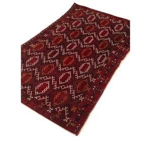 Kiaan Large Area Hand Knotted <b>Wool</b> Rugs 9x12 Rectangle Geometric Abstract Pattern for Home Entryway Hallway Paem-298 <b>Red</b> Orange - Product Image 2
