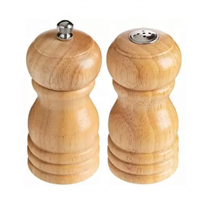 Indian Handicraft Item High Quality Kitchen Tools Wooden <b>Salt</b> and <b>Pepper</b> Grinder <b>Shaker</b> Acacia Pine Mango Wood Unique Design - Product Image 1