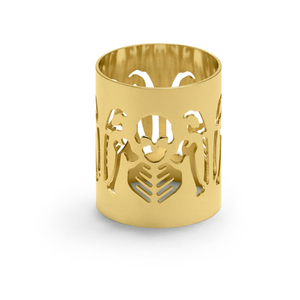 Gold Color Napkin Holder for Tableware Home Use Stylish Kitchen and <b>Tabletop</b> Decoration Napkin <b>Storage</b> Rack and Organizer - Product Image 1