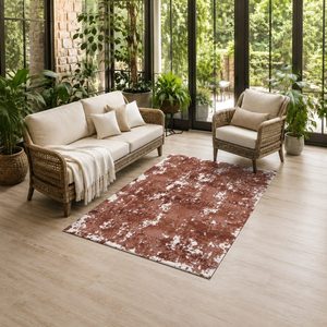 <b>RUGS</b> DEPOT LXDP-0531 Wholesale Red Burgundy Designer Pattern Digital Printed Machine Washable Chenille Area <b>Rug</b> <b>Non</b> <b>Slip</b> - Product Image 6