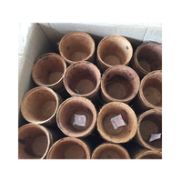 Grandes jardinières suspendues écologiques pour la maison et le jardin, pots ronds en fibre de coco pour la décoration intérieure/extérieure, en provenance du Vietnam