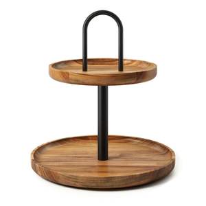 Wholesale Wooden Rectangle Cake Stands Premium Quality Wood Modern Design Cupcake Stand Wedding <b>Party</b> <b>Sweet</b> Dessert Holder Low - Product Image 3