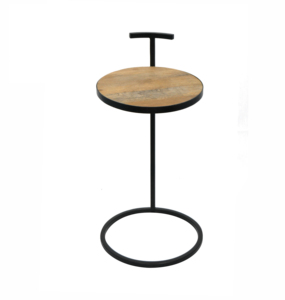 High Quality Premium Cost Modern Luxury Solid Wood Smart <b>Round</b> Customize Multipurpose Usage Bar Wooden and Metal <b>Stool</b> - Product Image 1