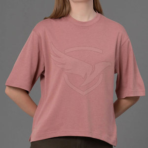 Dernière conception T-shirt de couleur personnalisée T-shirt surdimensionné en tissu doux à séchage rapide pour l'extérieur T-shirt surdimensionné - Product Image 3