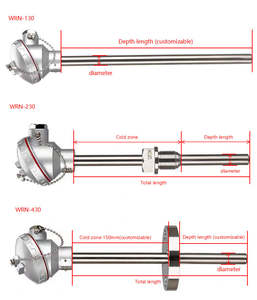 Capteur de température de type K industriel, thermocouple haute température 1200 degrés pour four, unité de remplacement - Product Image 5