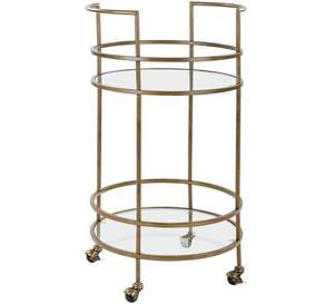 Chariot de service en métal design pour les maisons modernes avec une touche de luxe, parfait pour une présentation élégante dans la salle à manger - Product Image 3