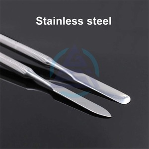 Espátula de polvo de cemento de relleno de resina compuesta, cuchara de cera mezcladora, cuchillo de tallado de acero inoxidable, juego Dental, instrumentos quirúrgicos - Product Image 2