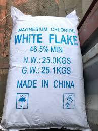แมกนีเซียมคลอไรด์ เกรดอาหาร ความบริสุทธิ์ 46% CAS 7791-18-6 เกล็ดสีขาว น้ำหนักสุทธิ 900 กก. ผลิตในประเทศจีน สำหรับใช้ในอุตสาหกรรมเท่านั้น - Product Image 5