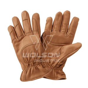 Concevez vos propres meilleurs gants en cuir de mode de couleur unie à prix de gros/Fabrication de gants en cuir de mode de haute qualité. - Product Image 1