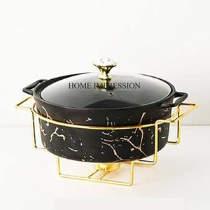 จานชุบเคลือบสีดำพร้อมกระจกด้านบนเป็นที่น่าสนใจทำจากกระจกเคลือบสีดำทำจากอินเดีย - Product Image 1