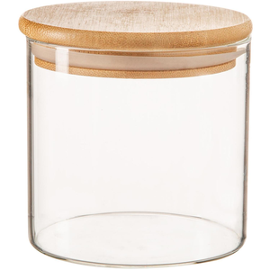 Bocal transparent Bouteilles Cuisine à domicile Utiliser des bocaux de stockage transparents avec couvercles en bois de haute qualité - Product Image 2