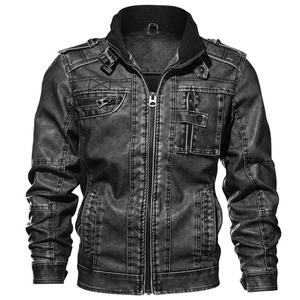 Chaqueta de cuero informal personalizada al por mayor de Pakistán para Hombre Nuevo diseño OEM con chaqueta de hombre con cinturón lateral - Product Image 2