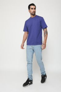 Camiseta de peso pesado personalizada de alta calidad, camisetas 100% de algodón en blanco para hombre, camisetas lisas con cuello redondo y hombros caídos de gran tamaño - Product Image 2