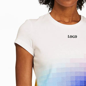 Camisetas Cortas Elegantes para Mujer, Ropa Casual Ligera de Jersey, Top Corto para Uso en Exteriores con Bloques de Color 2026 - Product Image 5