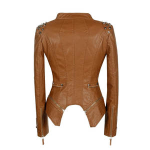 2025 arrivée femmes Design couleur bloc hommes en cuir véritable veste personnalisée de haute qualité hommes veste en cuir en gros - Product Image 4