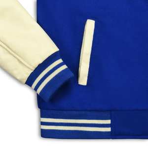 Veste universitaire sur mesure OEM, manches longues, patch, broderie chenille, streetwear, veste universitaire pour homme - Product Image 3