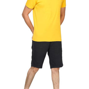 2026 Trending <b>High</b> <b>Waist</b> Casual <b>Men's</b> Denim Shorts with Knitted Fabric Breathable Button Closure Custom Color & Summer Ready - Product Image 5