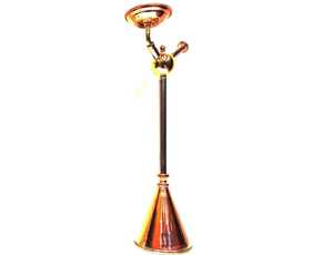 Funky Unique Modern Luxury Brass Lacquer Mini Hookah Pipe Sleek Slim Medium Size Hookah Shisha - Product Image 2
