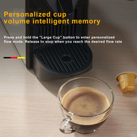 Machine à café à capsules entièrement automatique en plastique ABS pour la cuisine ou le bureau, avec boîte en carton ondulé