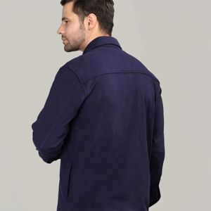 แจ็กเก็ตโอเวอร์เชิ้ตของผู้ชายเสื้อแจ็กเก็ตผ้าฝ้ายติดกระดุมทนทานมีกระเป๋าที่มีประโยชน์และดีไซน์ทันสมัย - Product Image 4