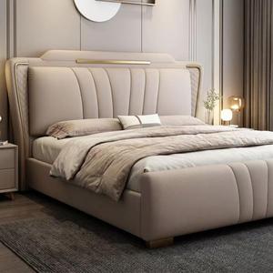 <span class=keywords><strong>Letto</strong></span> <span class=keywords><strong>Matrimoniale</strong></span> Moderno di Lusso Resistente all'Umidità con Struttura KD, Salvaspazio per Piccoli Appartamenti, con Cassetti e <span class=keywords><strong>Testiera</strong></span> Ultra Sottile - Product Image 4