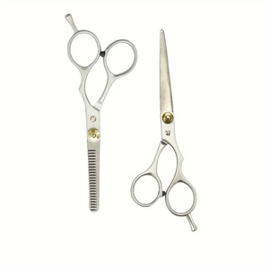 Tijeras de corte de pelo de acero inoxidable, tijeras de peluquero profesionales, afiladas y cómodas, perfectas para salones y uso doméstico - Product Image 2