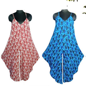 Nouveau Aladdin Style Jumpsuit Boho Casual Wear en coton durable Chanvre Zip Loose Fit Respirant Tissu pour Street Wear - Product Image 1