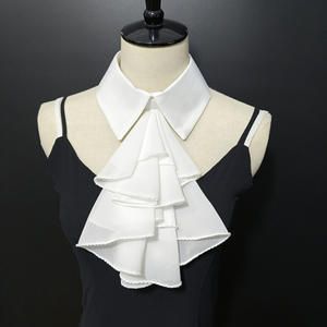 Femmes Hommes Col Vintage Victorien Détachable Exotique Cosplay Faux Cou Choker Ruffled Lace <span class=keywords><strong>Jabot</strong></span> for Clubwear Steampunk - Product Image 5