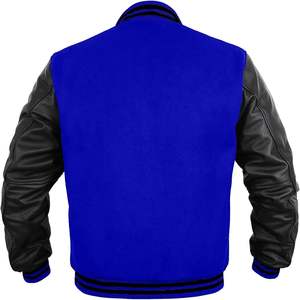 Venta caliente de lana de alta calidad Varsity moda estampado transpirable tejido oveja CollegeBaseballjacket para menDDP envío - Product Image 2