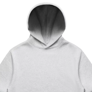 Sweat-shirt à capuche unisexe en molleton de coton gris clair, style minimaliste décontracté pour l'hiver, fournisseur en gros - Product Image 2