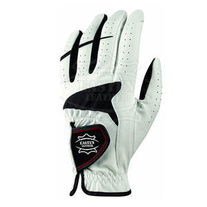 Gants de golf pour hommes en cuir véritable de haute qualité - Légers, pour usage sportif, protection des mains, design et couleurs personnalisables - Product Image 1