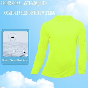 Sweat à capuche de pêche à manches longues pour homme, protection solaire UPF 50, léger, coupe classique, coupe-vent, imperméable, logo sur le devant, wader - Product Image 3