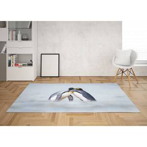 Tapis imprimé avec des pingouins - Tapis mignons avec des pingouins pour la chambre d'enfant, la salle à manger, tapis en chenille - Product Image 3