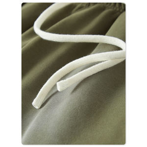 Nouveau gros été unisexe Shorts gros basket-ball 100% coton éponge Streetwear blanc javel ourlet brut lavé à l'acide pour hommes - Product Image 2