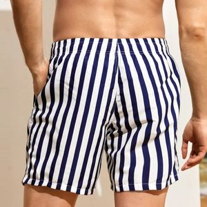Pantalones cortos de playa de verano de poliéster personalizados traje de baño para Hombre Bañadores de secado rápido a rayas para MenDDP envío - Product Image 5