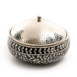 Cazuelas de acero inoxidable de estilo único, olla caliente, acabado chapado en oro, artículo de olla caliente redondeado - Product Image 4