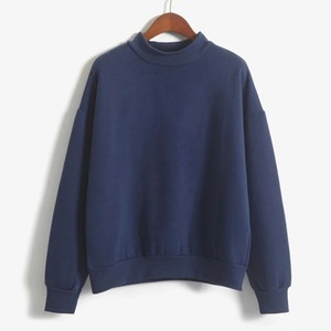 Suéter Casual de Punto con Cuello Redondo y Manga Larga Estampado para Mujer, Tendencia de Invierno, Color Rosa Sólido, Nuevo y Básico - Product Image 3