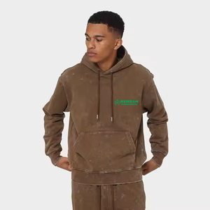 Hoodie de qualité supérieure au design tendance, couleur unie, personnalisable, en molleton de coton biologique lourd, en tissu éponge français, respirant et à séchage rapide - Product Image 5