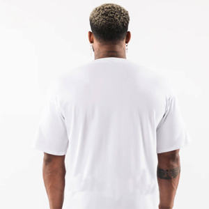 T-shirt pour homme sur mesure, grande taille, 100% coton, respirant, lavable, prix bas, tissu peigné, logo personnalisé - Product Image 4