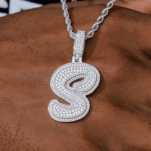 Pendentif personnalisé pour homme, style hip-hop, serti de diamants CZ, plaqué or, en alliage - Product Image 5
