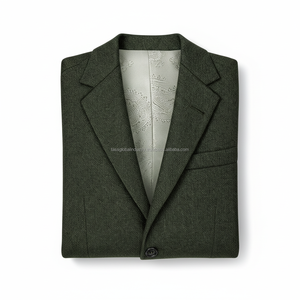 Série de manteaux en laine pour hommes sur mesure, designs à carreaux et unis de qualité supérieure, fabrication OEM, étiquette privée, directement de l'usine - Product Image 5