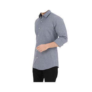 Estilo moderno 100% Camisa informal de algodón Premium para hombre Slim Fit Urban Fashion-Conscious Gentleman's Everyday Style - Product Image 4