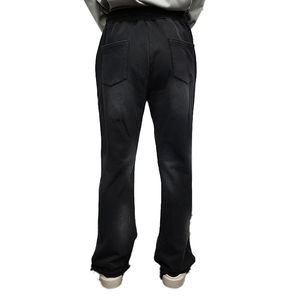 2025 tendance unisexe pantalon évasé taille moyenne respirant lavage à l'acide personnalisé broderie Patch haut de gamme décontracté hiver Collection - Product Image 4