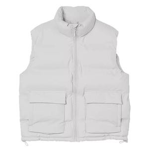 OEM gilet d'hiver de haute qualité pour hommes logo personnalisé sans manches bulle doudoune gilet en toile avec fonction coupe-vent - Product Image 1