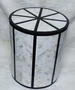 Taburete de tambor de mesa auxiliar de hueso blanco Natural de la mejor calidad, convertible, moderno para el hogar, oficina, escuela, dormitorio, sala de estar - Product Image 1