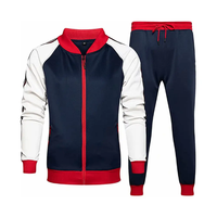 Survêtement de sport pour homme grande taille avec logo personnalisé, veste de sport et pantalon de survêtement de qualité supérieure pour l'entraînement en salle de sport