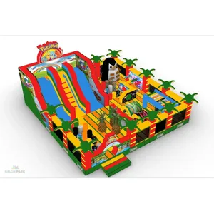 Grande aire de jeux gonflable extérieure sur le thème du palmier - Product Image 4