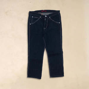 Jeans Y2K de corte recto atlético, cintura alta, con bordados decorativos, denim lavado a la piedra, estilo vintage hip hop, tejido de punto. - Product Image 2